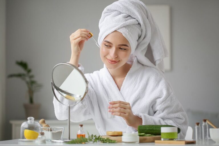 Focus on self-care activities, such as skincare routines, journaling, and wellness practices